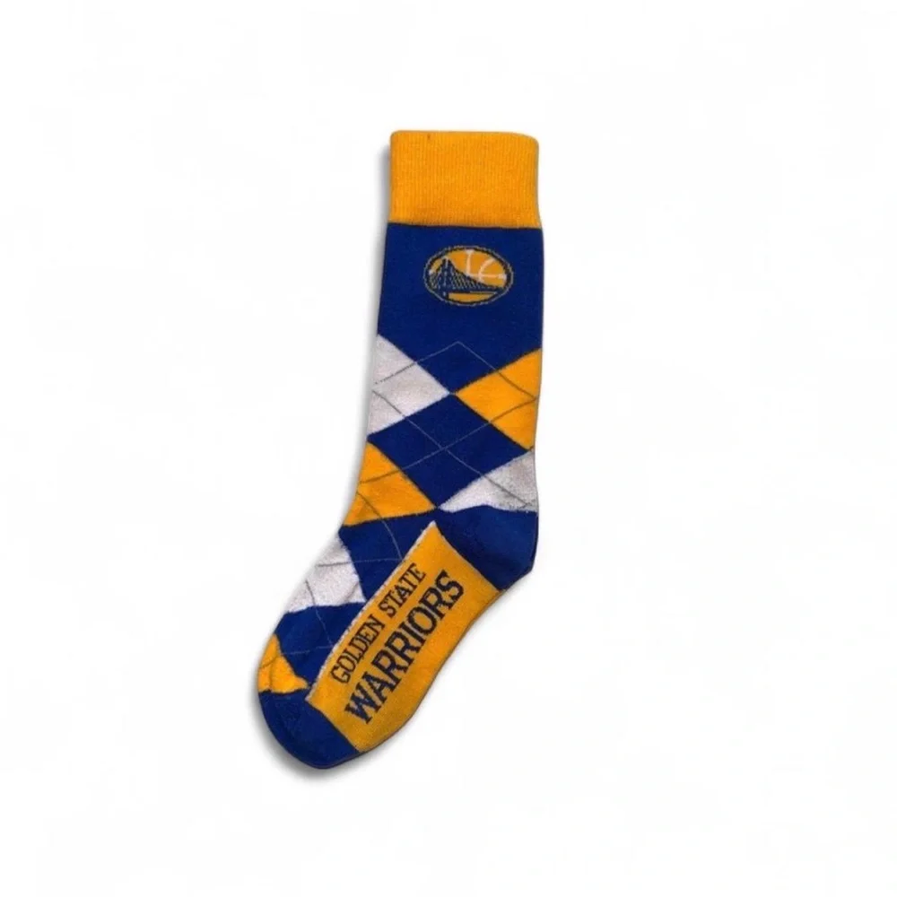 Golden State Warriors Kids Argyle Crew Socks - Boys Small